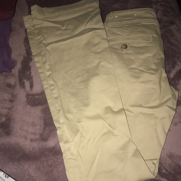 American eagle super stretch size 2 short khaki dress pants - Picture 3 of 4